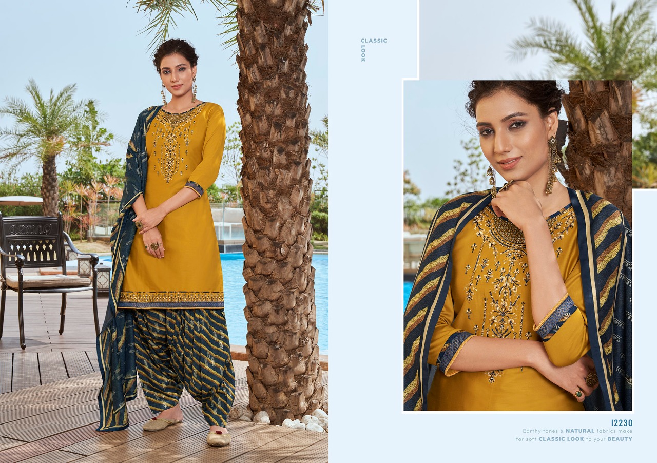 Kajree Presents Patiyala Express Vol-6 Jam Silk Embroidery Work Readymade Salwar Suits Wholesaler