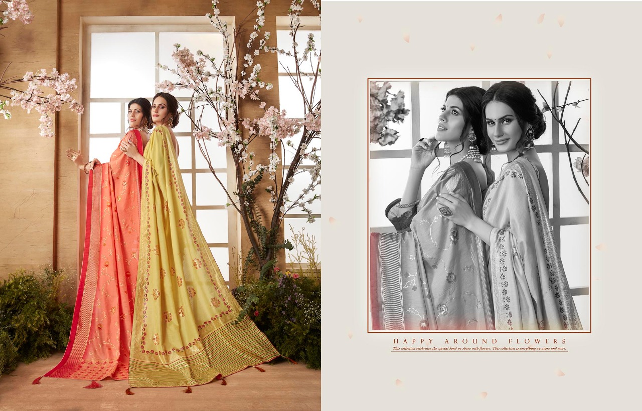 Kessi Sarees Presents Silk Touch Vol 2 Dola Silk With Foil Print Sarees Catalog Wholesaler