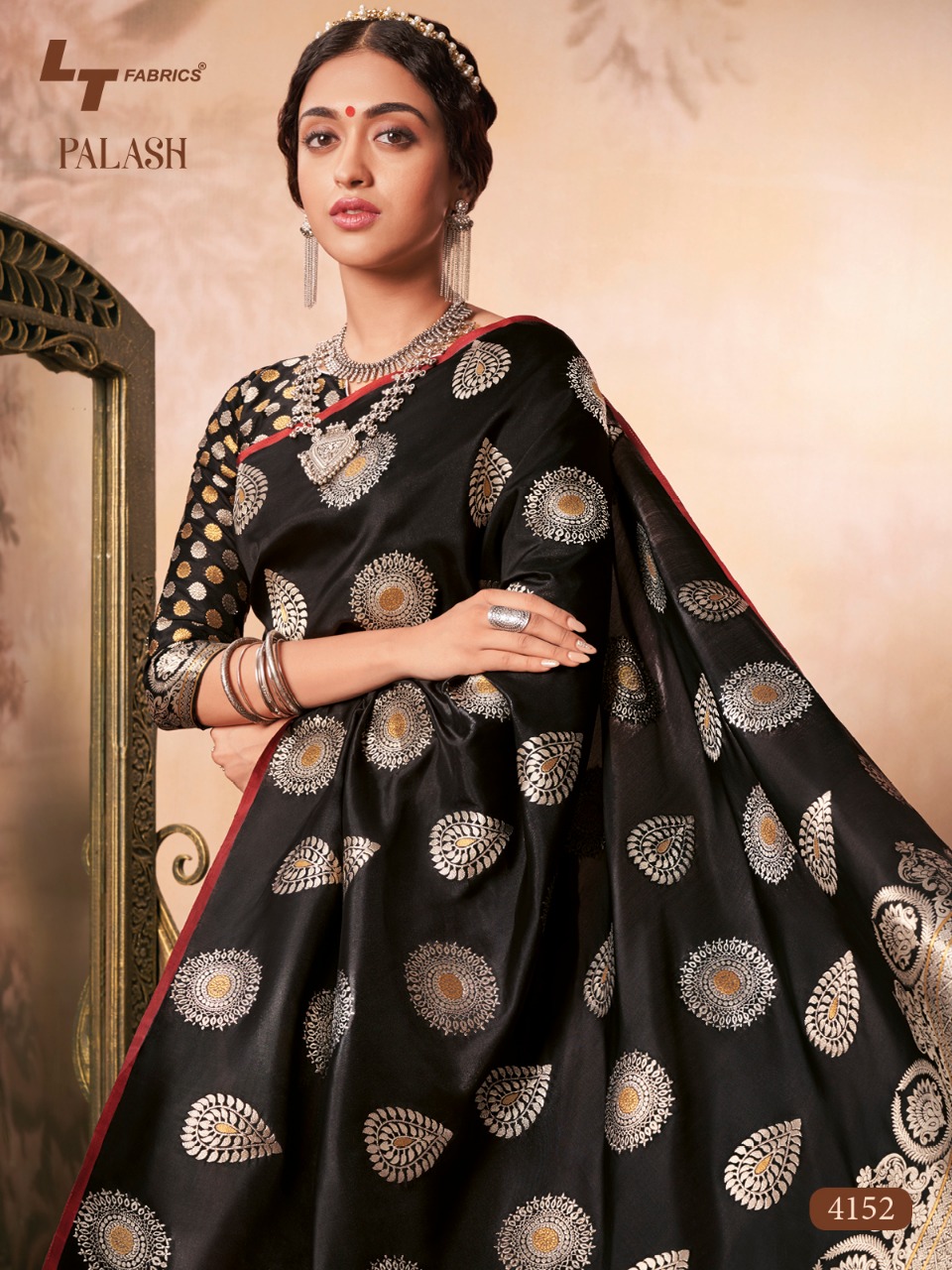 Lt Sarees Presents Palash Traditional Wear Soft Silk Sarees Catalog Wholesaler