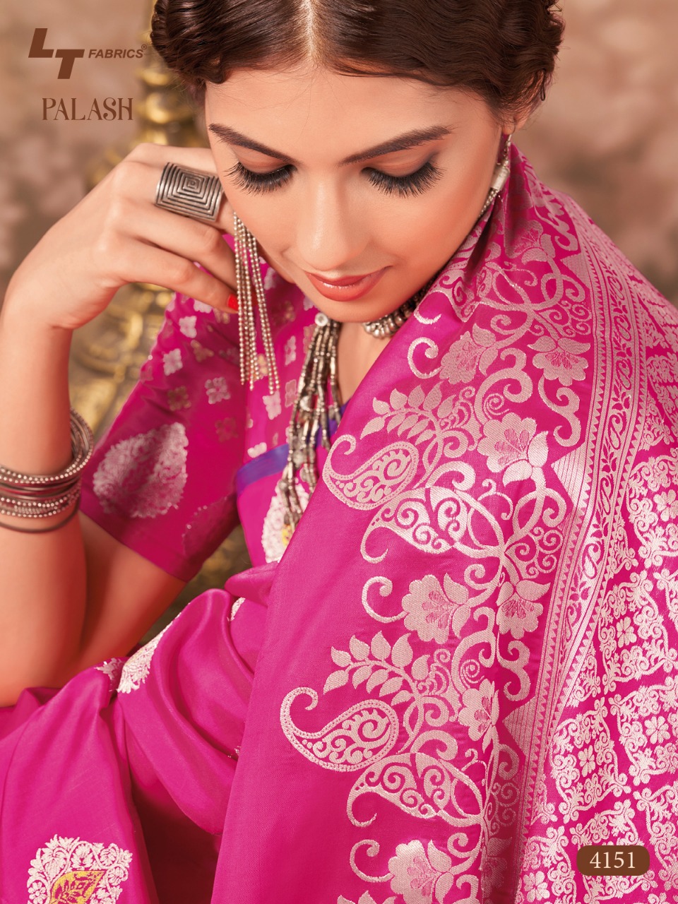 Lt Sarees Presents Palash Traditional Wear Soft Silk Sarees Catalog Wholesaler