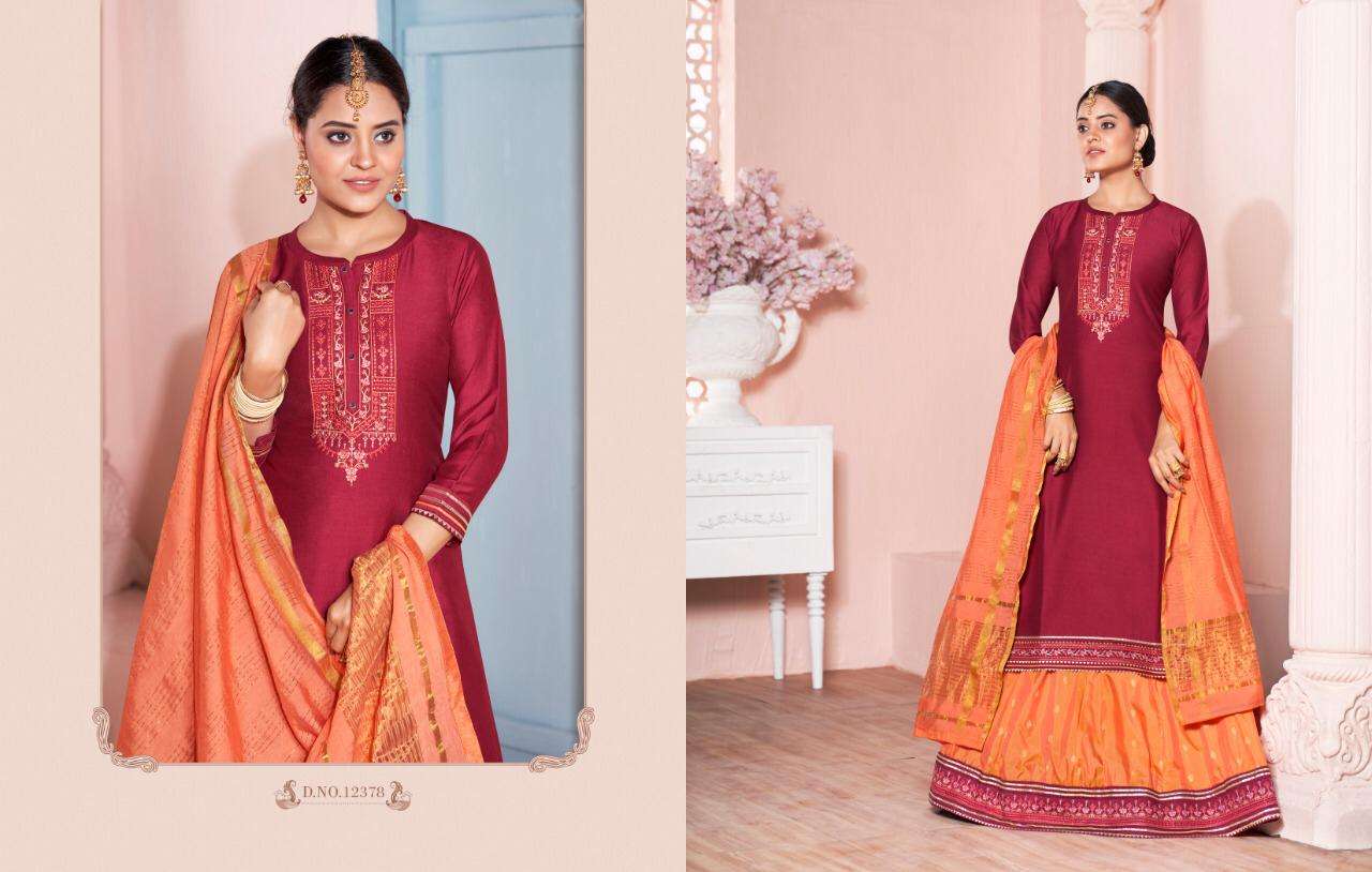 Kalaroop Presents Carnival Designer Ready Made Top With Lehenga Collection At Wholesale Price